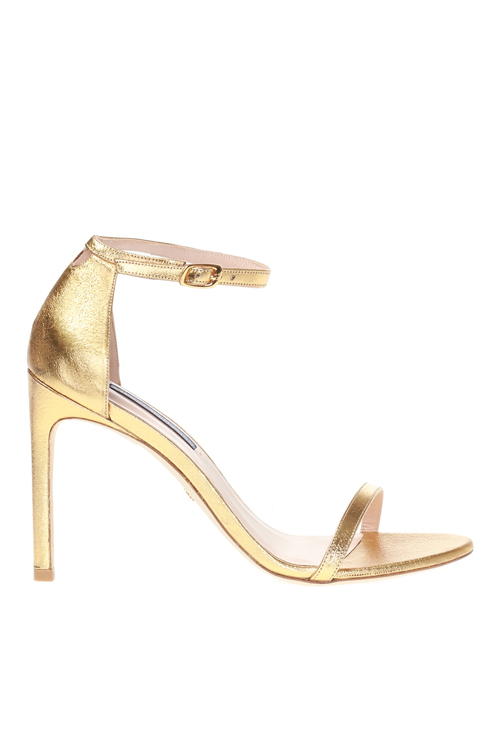 Gold Nudistsong stiletto sandals Stuart Weitzman Women s Shoes